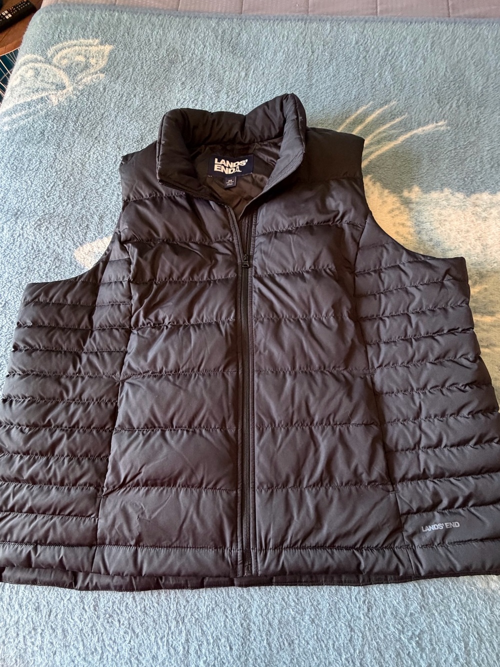 Lands End Women’s Wanderweight Packable Dowm Vest 2XL
